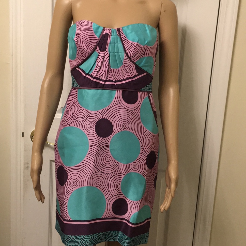 NWT Nicole Miller Silk Spaghetti Dress. - Picture 2 of 8